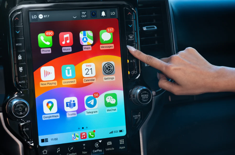 2022-2024 RAM 1500 UBQ Uconnect 5 Upgrade kit with 12-inch Touchscreen including Wireless Apple CarPlay / Android Auto