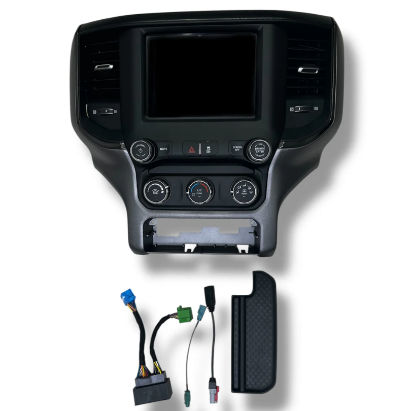 2019–2024 RAM 1500/2500/3500 UBD Uconnect 5 8.4″ Touchscreen Upgrade Kit (Wireless CarPlay / Android Auto)