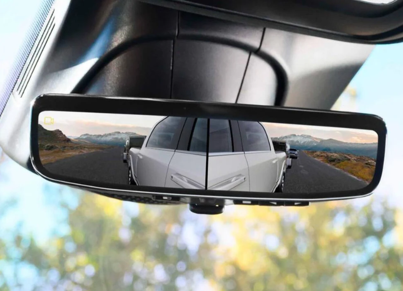 2023–2024 OEM 2500 / 3500 Digital Rear View Mirror 3.0 (Side Tow Cameras Enabled)