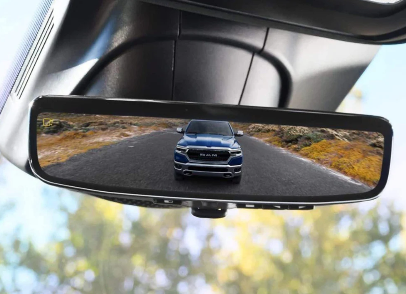 2023–2024 OEM 2500 / 3500 Digital Rear View Mirror 3.0 (Side Tow Cameras Enabled)